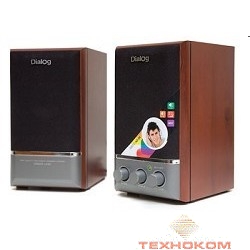 Dialog AD-04 black {2.0, 2*8W RMS, активные, встр. б/п}