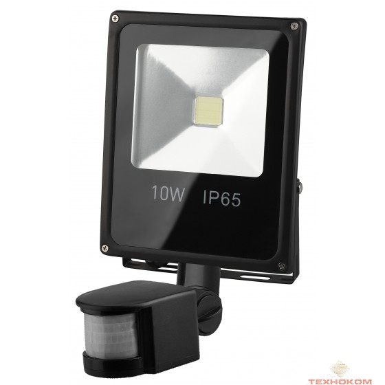 ЭРА Б0018695 Прожектор светодиодный  LPR-10-6500К-М-SEN {10W, 6500К, с датчиком движения}