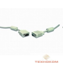 Gembird/Cablexpert CC-PPVGA-15m, Кабель VGA Premium ,15M/15M,15м, двойн. экран,феррит. кольца,пакет