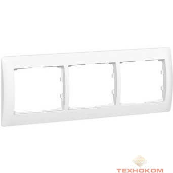 Legrand 771003 Рамка - Galea Life - 3 поста - горизонтальный монтаж - White