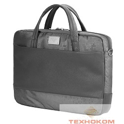 Сумка Continent CC-037 Grey {15,6-16'', серый, полиэстр/эко кожа}