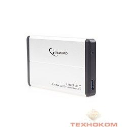 Gembird EE2-U3S-2-S Внешний корпус 2.5" Gembird EE2-U3S-2-S, серебро, USB 3.0, SATA, металл