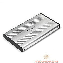 Gembird EE2-U2S-5-S Внешний корпус 2.5" Gembird EE2-U2S-5-S, серебро, USB 2.0, SATA, металл
