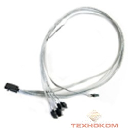 Кабель Adaptec 2279800-R {I-HDmSAS-4SATA-SB 0.8M}