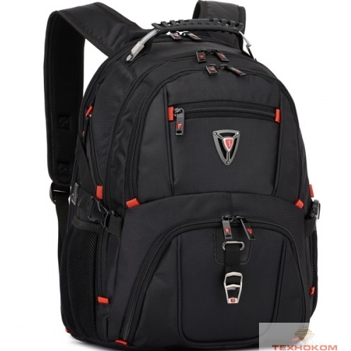 Рюкзак SUMDEX PJN-301 BK нейлон, черная, до 16"