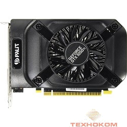 PALIT GeForce GTX1050Ti StormX 4G RTL nVidia GTX1050TI 4096Mb 128bit GDDR5 1290/7000 DVIx1/HDMIx1/D  [NE5105T018G1-1070F]