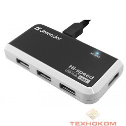 DEFENDER USB QUADRO INFIX USB 2.0, 4 порта,