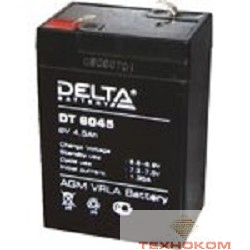 Delta DT 6045 (4.5 А\ч, 6В) свинцово- кислотный аккумулятор
