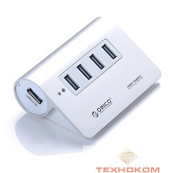 ORICO M3H4-SV USB-концентратор Orico M3H4 (серебристый)
