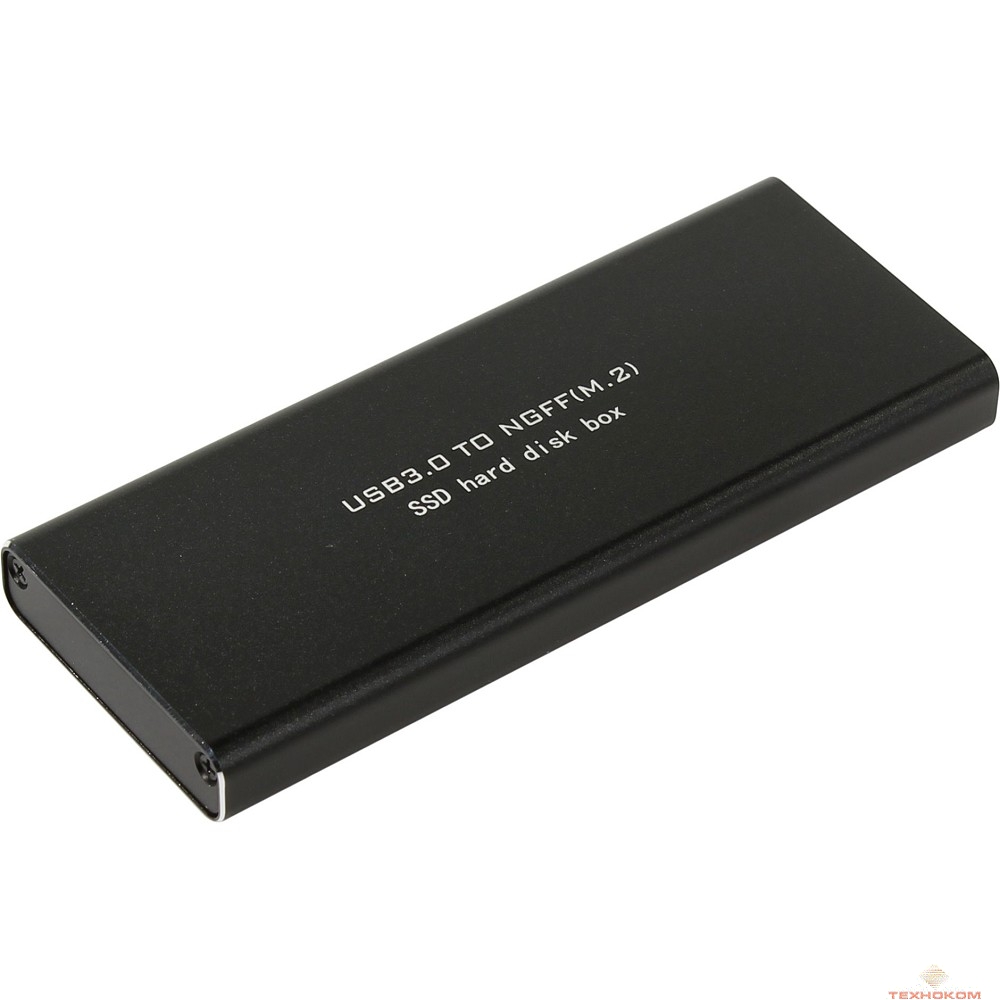 ORIENT 3502U3 Внешний контейнер, USB 3.0 для SSD M.2 (NGFF) SATA 6Gb/s (ASM1153E), поддержка TRIM, алюминий, черный цвет (30342)