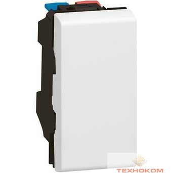 Legrand 077000 Выключатель - Программа Mosaic - 10 AX - 250 В~ - 1 модуль - белый