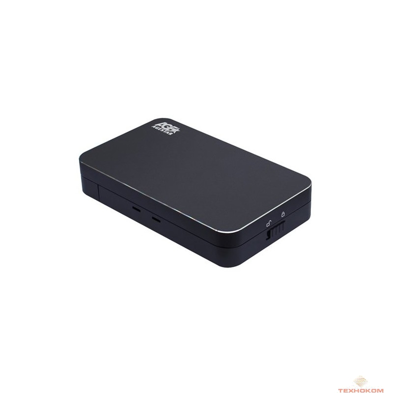 AgeStar 3UB3A9-6G (BLACK) USB 3.0 Внешний корпус 3.5" SATAIII, UASP, алюминий, черный