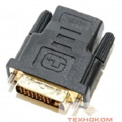 5bites DH1803G Переходник DVI (24+1) M / HDMI F, зол.разъемы