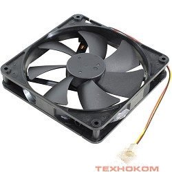 5bites F14025S-3 Вентилятор  140 x 140 x 25мм, подшипник скольжения,  900RPM, 20dBa, 3 pin