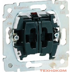 Legrand 775808 Переключатель двухклавишный Galea Life без подсветки