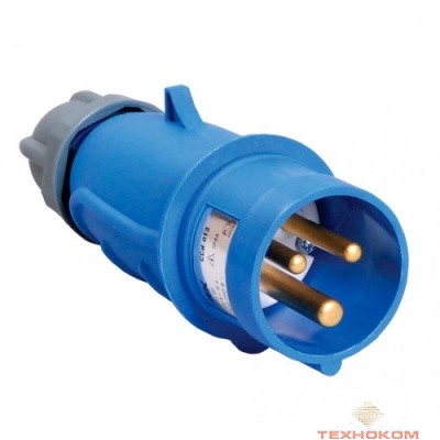 Iek PSN01-032-3 Вилка переносная ССИ-023 32А-6ч/200-250В 2Р + РЕ IP44 MAGNUM ИЭК