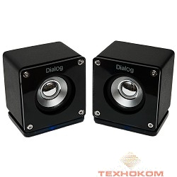 Dialog Colibri AC-01UP BLACK {акустические колонки 2.0, 1W RMS, черные, питание от USB}