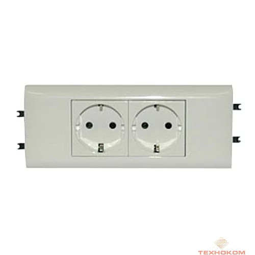 Legrand 077432 РОЗЕТКА 2 Х 2К+3 - ПРОГРАММА MOSAIC - ДЛЯ УСТАНОВКИ В КАБЕЛЬ-КАНАЛЕ - АВТОМАТИЧЕСКИЕ КЛЕММЫ - СТАНДАРТНАЯ