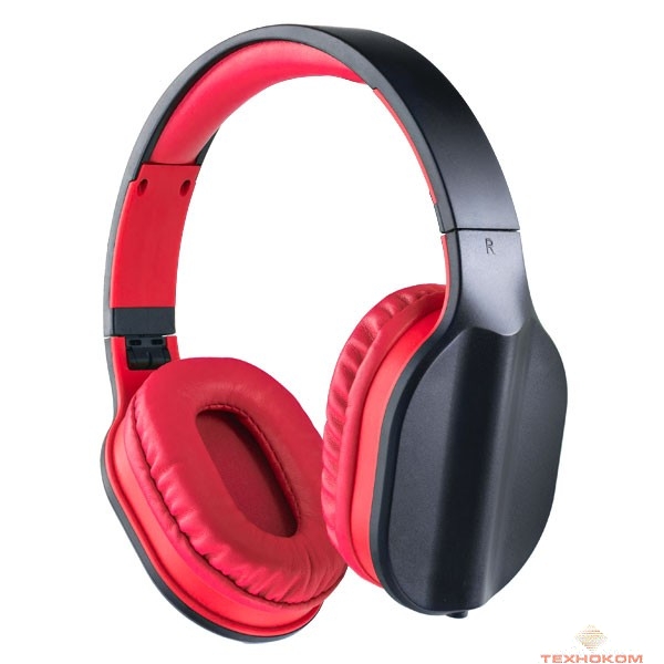 Perfeo PF_A4004 наушники полноразмерные DUAL черные/красные