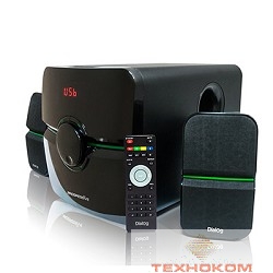 Dialog Progressive AP-203 BLACK {2.1, 18W+2*10W RMS, USB+SD reade}
