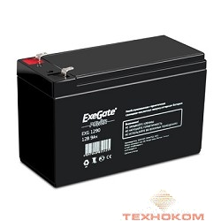 Exegate EP129860RUS Аккумуляторная батарея  Exegate Power EXG1290, 12В 9Ач, клеммы F2