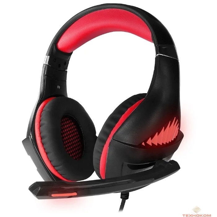 CROWN CMGH-2100 Black&red (Виртуальный звук 7.1, Подключение USB, Частотныи? диапазон: 20Гц-20,000 Гц , Кабель 3.2м