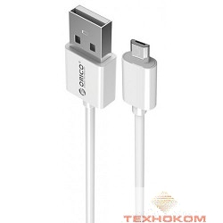 ORICO ADC-10-WH Кабель USB2.0 A male to MicroUSB 2.0 1m ORICO ADC-10 (белый)