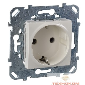 Schneider-electric MGU5.036.25ZD UNICA РОЗЕТКА с заземлением, без шторок, 16 А, 250 В, БЕЖЕВЫЙ