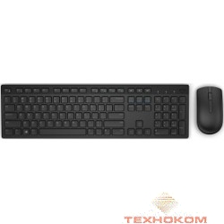 DELL KM636 Black [580-ADFN] Wireless Keyboard + Mouse, black
