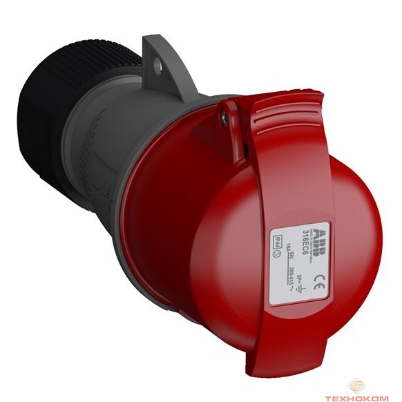 ABB 2CMA102012R1000 Розетка кабельная Easy&Safe 316EC6,16А,3P+E,IP44,6ч