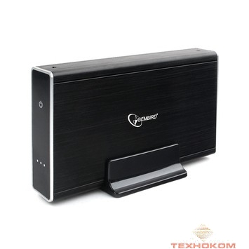 Gembird EE3-U3S-80 Внешний корпус 3.5" чёрный, USB 3.0, SATA, HDD/SSD, до 2 Тб, алюминий