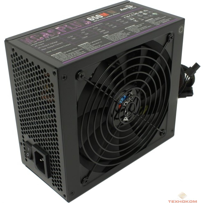 Aerocool 650W RTL KCAS-650M PLUS  { 80+ bronze (24+4+4pin) APFC 120mm fan 7xSATA RTL}
