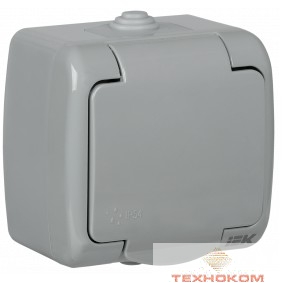 Iek ERA12-K03-16-54 РСш12-2-А Розетка 1-ая с з/к откр. уст. 16А IP54 AQUATIC