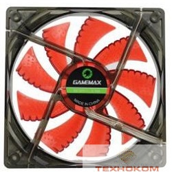 GameMax Вентилятор для компьютера 120х120х25 GameMAX, GMX-WF12R, 12В,(подшипник скольжения),в пластиковой уп