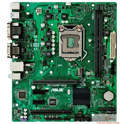 ASUS  H110M-C2/CSM  RTL {Socket 1151, iH110, 2*DDR4, PCI-E, SATA 6Gb/s, M.2, ALC887 8ch, GLAN, USB3.0, COM, D-SUB + DVI-D + HDMI, mATX}