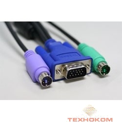 D-Link DKVM-CB3/B1A Кабель KVM длиной 3 м с разъемами PS2