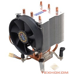 Cooler Titan (TTC-NK35TZ/RPW(KU)) для s775/K8/1366/1156 , 2600 rpm, аллюминий+медь+6 теплотрубок