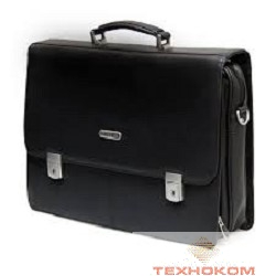 Сумка  PORTCASE HB-1017 Black {кожа, черн.до 17"}