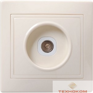 Iek EAK10-K33-DM РТВ10-ККм Розетка 1местн. телевиз. КВАРТА (кремовый)
