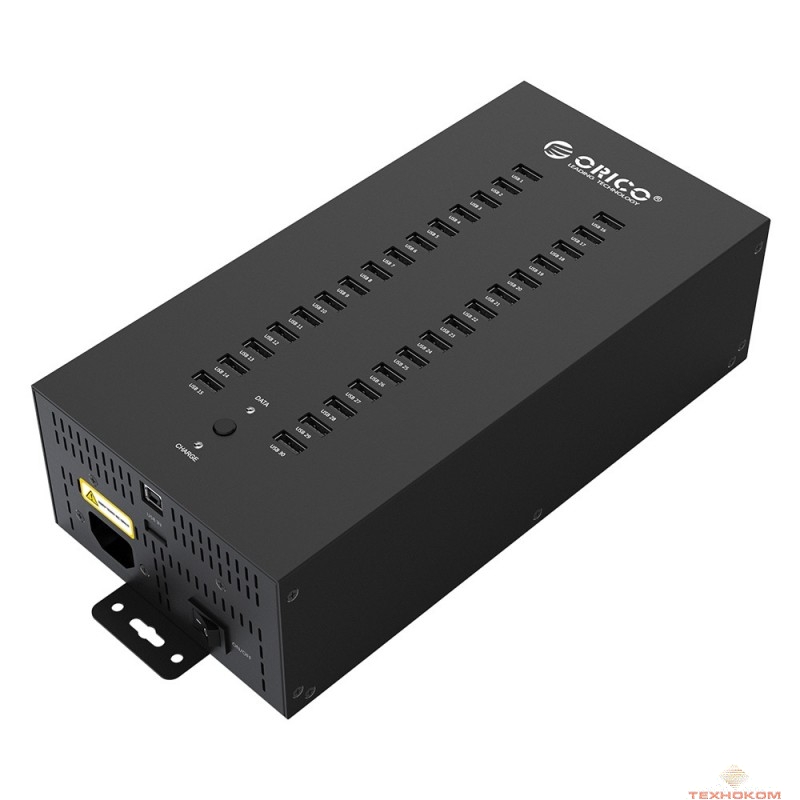 ORICO IH30P-U2-BK USB-концентратор с зарядным устройством (черный)