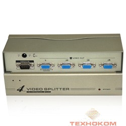 VCOM VDS8016 Разветвитель VGA 1->4-port (VGA15M+4VGA15F)+б.п.