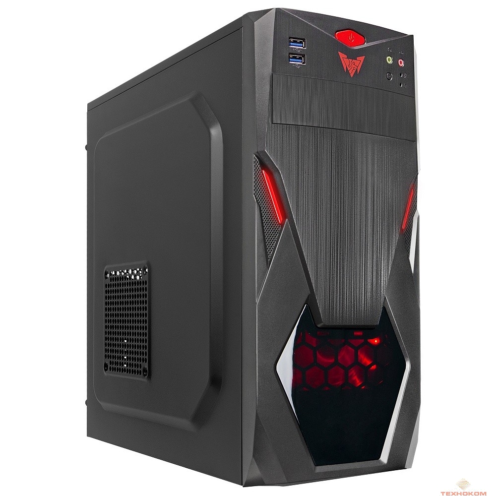 CROWN Корпус CMC-GS02 (CM-PS650W PLUS) ( Midi Tower,Размеры (Ш*Г*В) 175*411*410мм; сталь 0,5мм; Отсеки 5,25"/3.5 внешний 1шт. 3.5 внутренний  2 шт. 2,5" внутренний 3 шт. 2*USB 3.0