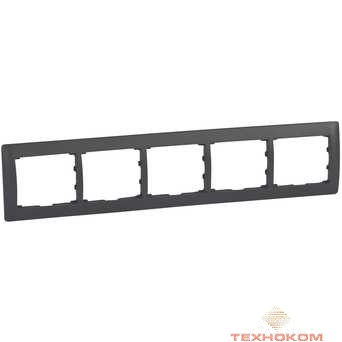 Legrand 771205 Рамка - Galea Life - 5 постов - горизонтальный монтаж - Dark Bronze