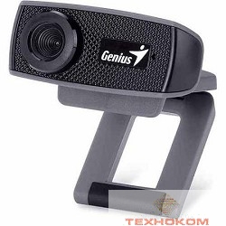 Genius FaceCam 1000X Black {720p HD, универсальное крепление, микрофон, USB} [32200223101]