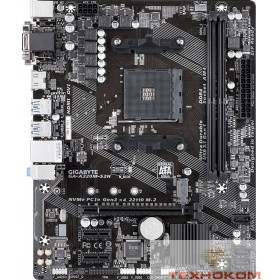 Gigabyte GA-A320M-S2H (v1.1/v.2)  RTL {2 x DDR4 DIMM SDRAM, GbE LAN, 1 x PCI, 2 x PCI-E x1,1 x PCI-E x16, 6 x USB 2.0, 6 x USB 3.1, VGA, DVI, HDMI}