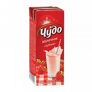 Молочный коктейль "Чудо" клубничный