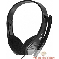 Oklick HS-M150 черный 2м накладные (NO-003N) [428963]