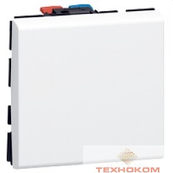 Legrand 077010 ВЫКЛЮЧАТЕЛЬ - ПРОГРАММА MOSAIC - 10 AX - 250 В~ - 2 МОДУЛЯ - БЕЛЫЙ
