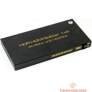 VCOM DD428 Разветвитель HDMI Spliitter 1=>8  2.0v.