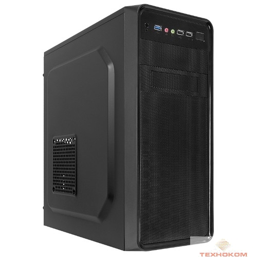 CROWN Корпус  CMC-611 (CM-PS500W PLUS) ( Midi Tower,Размеры (Ш*Г*В) 175*411*400мм; сталь 0,5мм; Отсеки 5,25" внешний 2шт. 3,5" внутренний 3шт. 2,5" внутренний 3 шт. 2*USB 2.0+ 1*USB 3.0 M